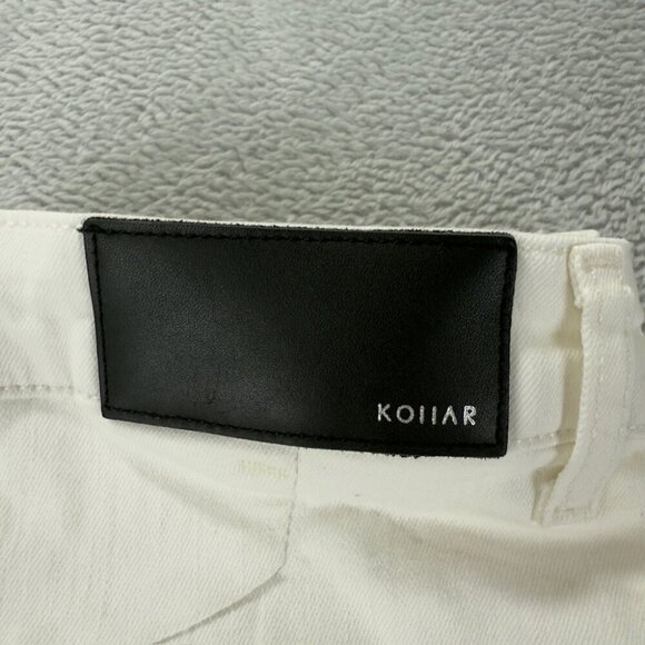 Kollar White Denim Bottom Whitr Jeans Men's Size 32 US - Picture 2 of 15